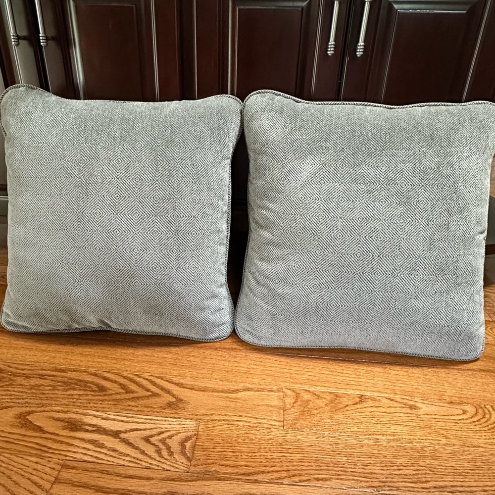 La z Boy Elegant Gray Throw Pillows